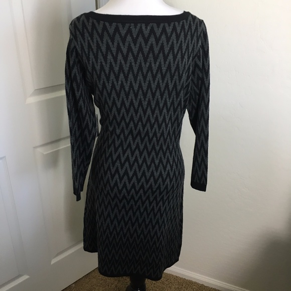 NWT Charming Charlie Chevron Sweater Dress - Picture 5 of 8
